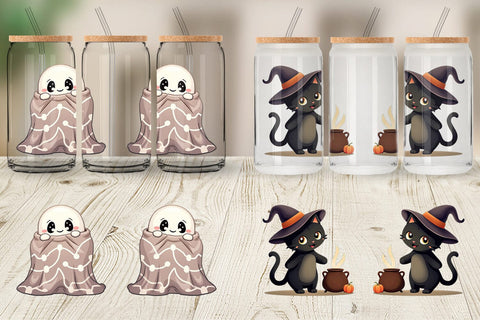 Glass Can Snuggle Spooky Squad Sublimation artnoy 