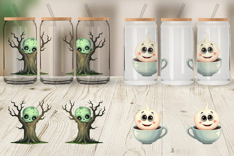 Glass Can Snuggle Spooky Squad Sublimation artnoy 