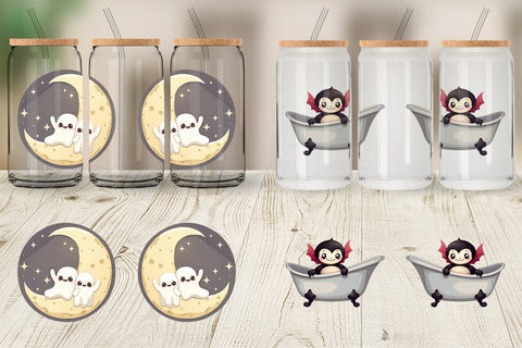 Glass Can Snuggle Spooky Squad Sublimation artnoy 