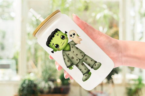 Glass Can Snuggle Spooky Squad Sublimation artnoy 