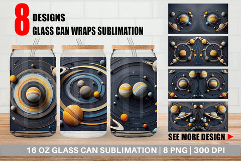 Glass Can Solar System Sublimation artnoy 