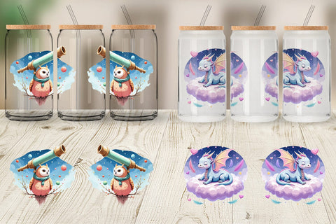 Glass Can Space Dreamscape Sublimation artnoy 