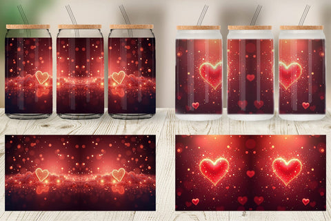 Glass Can Spark Hearts Sublimation artnoy 