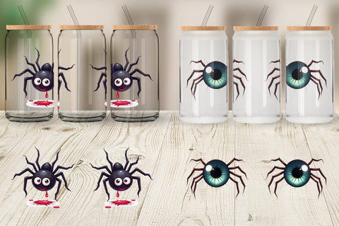 Glass Can Spider Twists Sublimation artnoy 