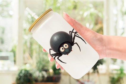 Glass Can Spider Twists Sublimation artnoy 