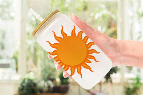 Glass Can Spiral Sun Sublimation artnoy 