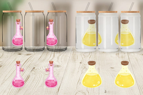 Glass Can Spooky Potion Cuties Sublimation artnoy 
