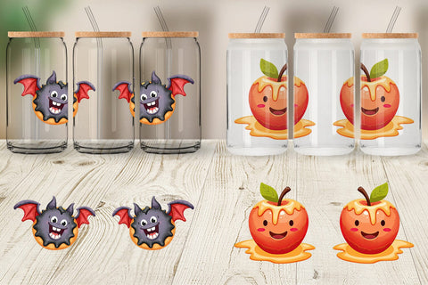 Glass Can Spooky Sweet Treats Sublimation artnoy 