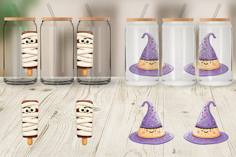 Glass Can Spooky Sweet Treats Sublimation artnoy 