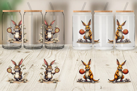 Glass Can Sports Chaos Critters Sublimation artnoy 