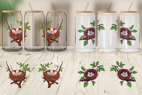 Glass Can Spring Nest Sublimation artnoy 