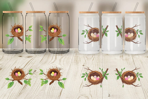 Glass Can Spring Nest Sublimation artnoy 