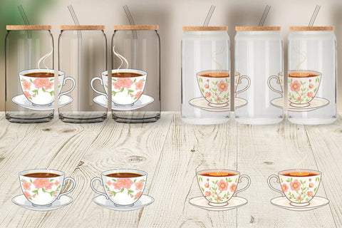 Glass Can Spring Tea Sublimation artnoy 