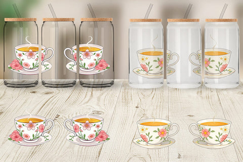 Glass Can Spring Tea Sublimation artnoy 
