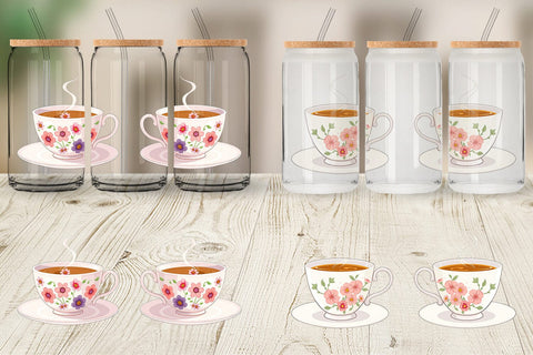 Glass Can Spring Tea Sublimation artnoy 