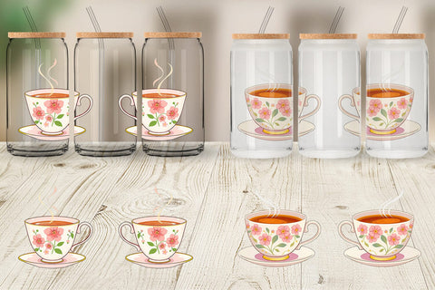 Glass Can Spring Tea Sublimation artnoy 