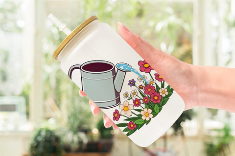 Glass Can Spring Watering Can Sublimation artnoy 