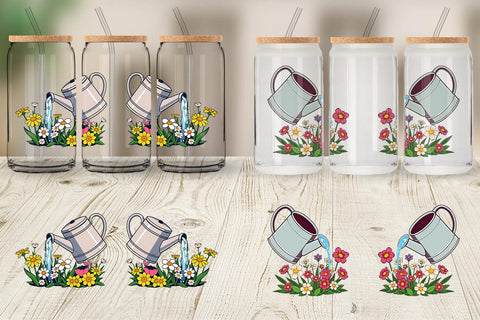 Glass Can Spring Watering Can Sublimation artnoy 