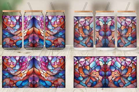 Glass Can Stained Glass Mosaic Sublimation artnoy 