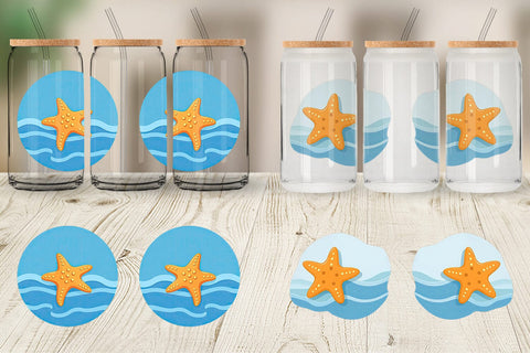 Glass Can Starfish Sublimation artnoy 