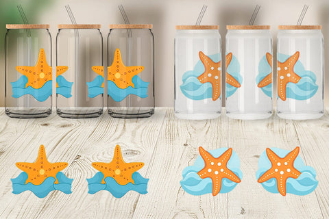 Glass Can Starfish Sublimation artnoy 