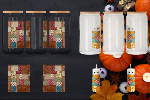 Glass Can Stitched Witchcraft Craft Patchwork Sublimation artnoy 
