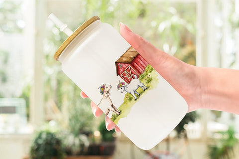 Glass Can Summer Barn Sublimation artnoy 