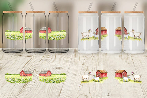 Glass Can Summer Barn Sublimation artnoy 
