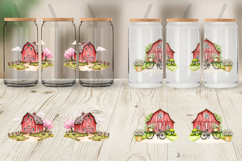 Glass Can Summer Barn Sublimation artnoy 