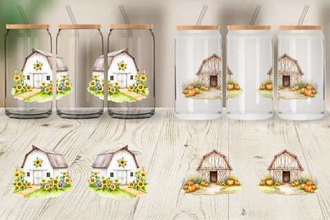 Glass Can Summer Barn Sublimation artnoy 
