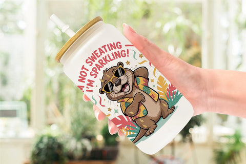 Glass Can Summer Quote Sublimation artnoy 