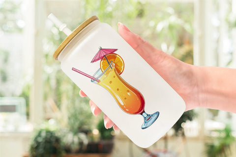Glass Can Summer Vibes Sublimation artnoy 