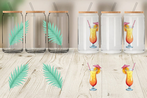 Glass Can Summer Vibes Sublimation artnoy 