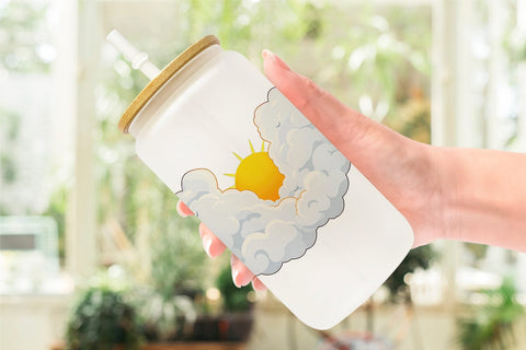 Glass Can Sun and Clouds Sublimation artnoy 