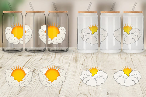 Glass Can Sun and Clouds Sublimation artnoy 