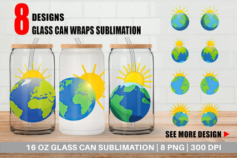 Glass Can Sun and Earth Sublimation artnoy 