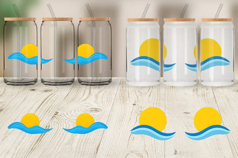 Glass Can Sun and Waves Sublimation artnoy 