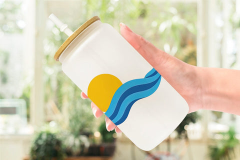 Glass Can Sun and Waves Sublimation artnoy 