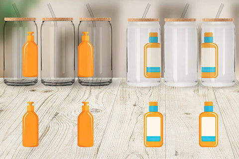 Glass Can Sunblock Bottle Sublimation artnoy 