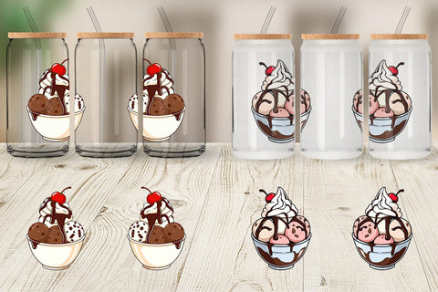 Glass Can Sundae Delight Sublimation artnoy 