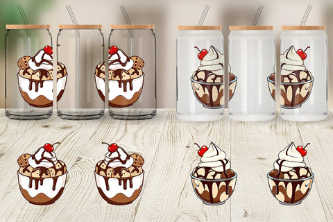 Glass Can Sundae Delight Sublimation artnoy 