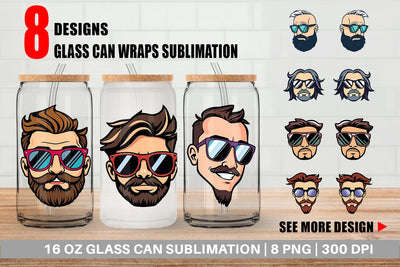 Glass Can Sunglasses Sublimation artnoy 
