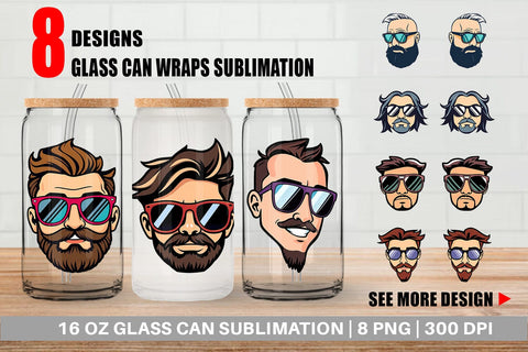 Glass Can Sunglasses Sublimation artnoy 