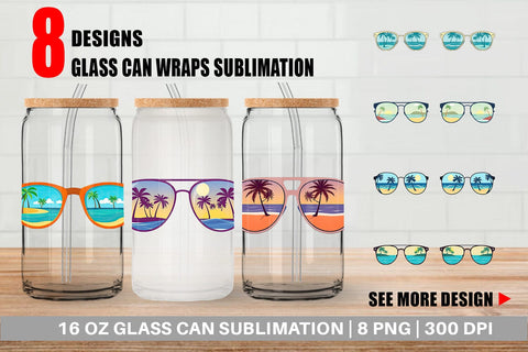 Glass Can Sunglasses Sublimation artnoy 