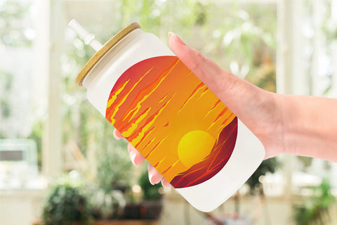 Glass Can Sunset Sublimation artnoy 