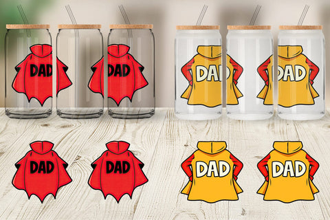 Glass Can Super Dad Sublimation artnoy 