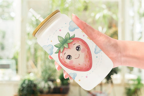 Glass Can Sweet Baby Treat Watercolor Sublimation artnoy 