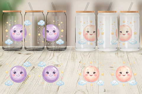 Glass Can Sweet Baby Treat Watercolor Sublimation artnoy 