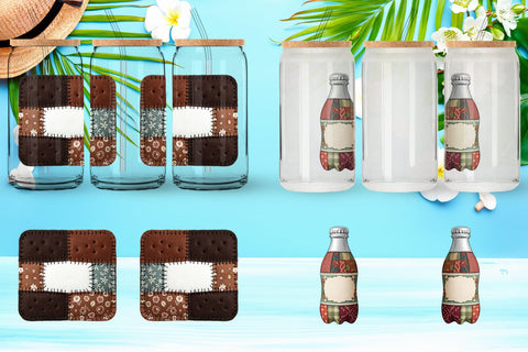 Glass Can Sweet Chilled Summer Stitches Sublimation artnoy 