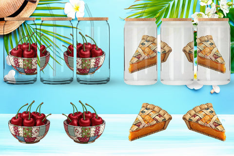 Glass Can Sweet Chilled Summer Stitches Sublimation artnoy 